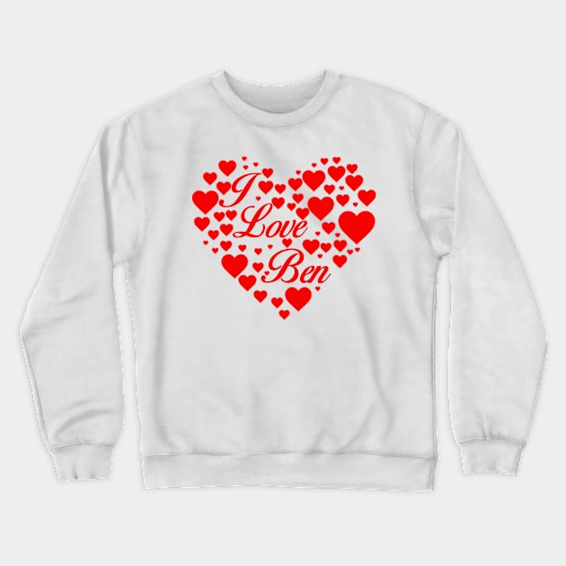 I Love Ben Carson Crewneck Sweatshirt by ESDesign